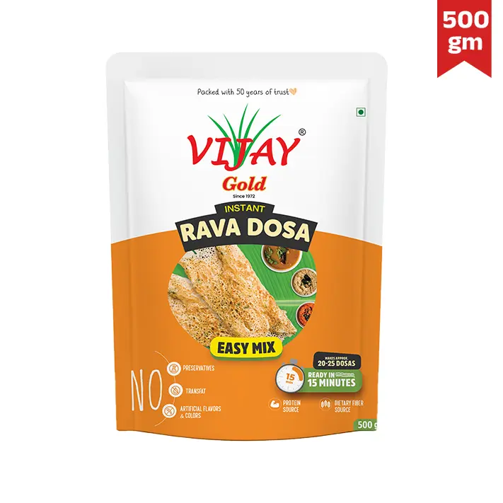 Vijay Instant Rawa Dosa Mix (500Gm*10)-5Kg