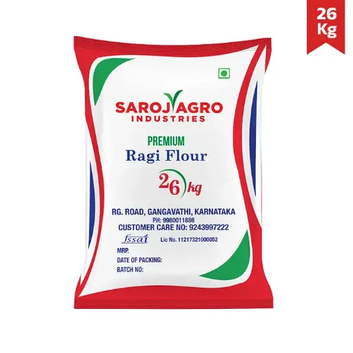 Saroj Agro Ragi Flour – 26 kg Bag 