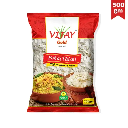 Vijay Gold Thick Poha- (500 Gm*20)10 Kg