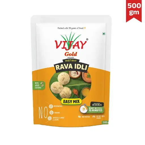 [401A] Vijay Instant Rawa Idli Mix(500Gm*10)- 5Kg